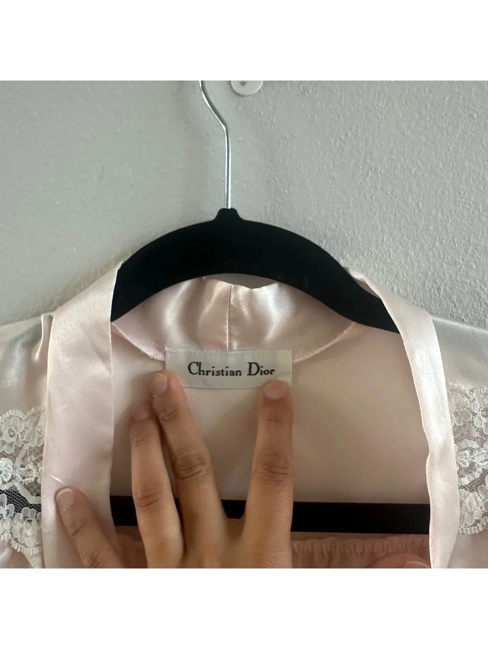 Vintage Christian Dior Light Pink Robe